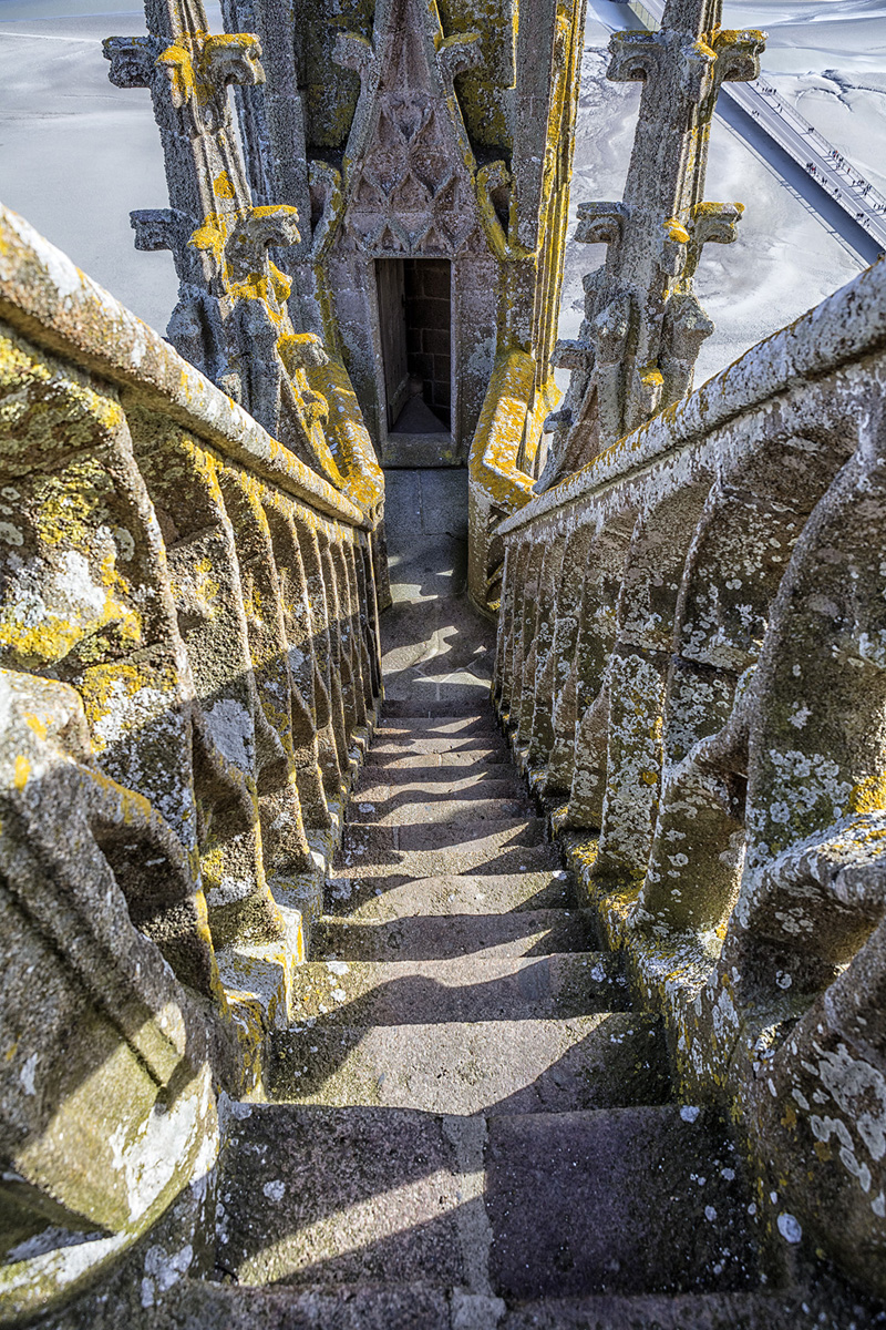 escalier de dentelle - abbaye du Mont Saint Michel