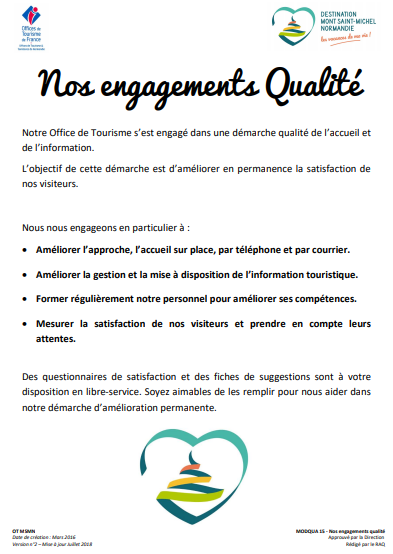 OUR COMMITMENTS TO QUALITY