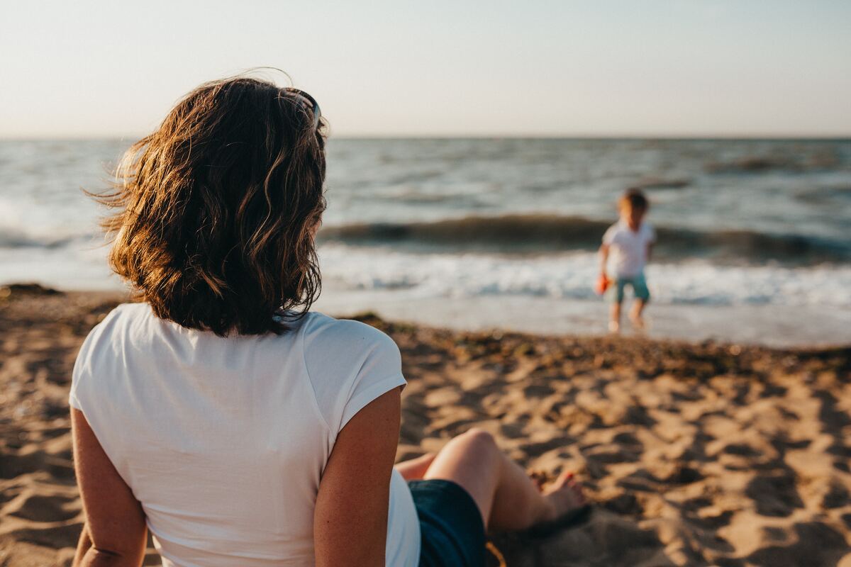 Family outing to the beach