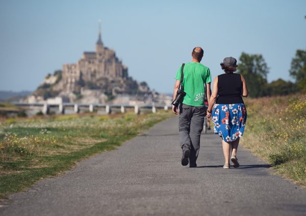 La voie verte de Pontorson au Mont-Saint-Michel