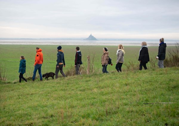 La marche bien-être dans la baie du Mont Saint-Michel