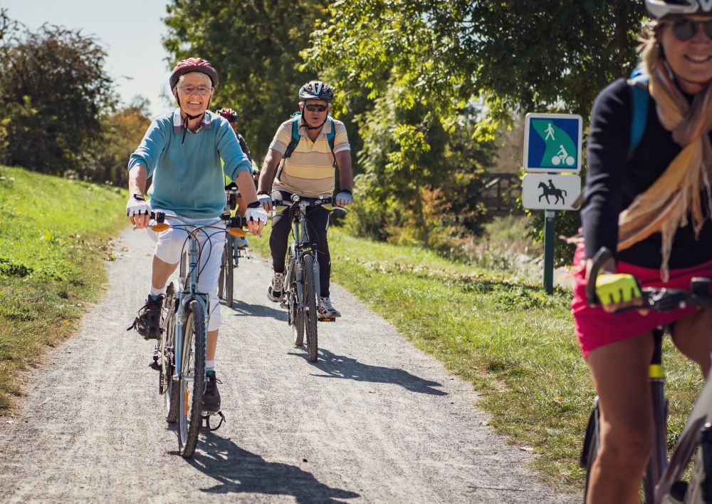 sortie à vélo en famille