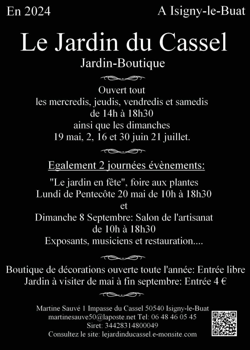 flyer jardin du cassel