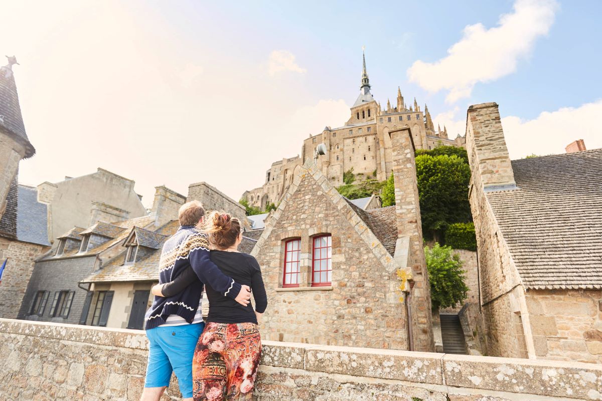 amoureux dans les remparts du Mont Saint Michel