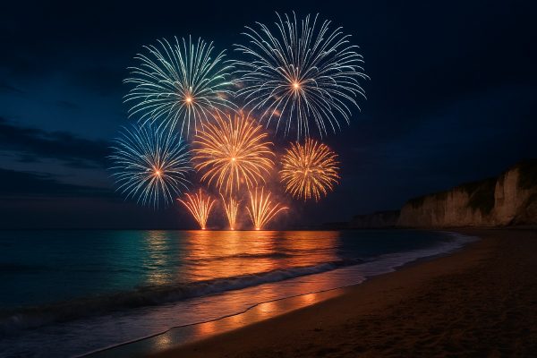 Feux d’artifice cet été dans la baie du Mont Saint-Michel
