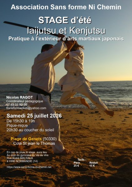 Stage d&rsquo;été Iaijutsu et Kenjutsu – Arts martiaux traditionnels japonais