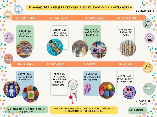 Ateliers créatifs sur les émotions