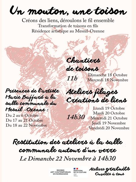 Résidence artistique « Un mouton, une toison »