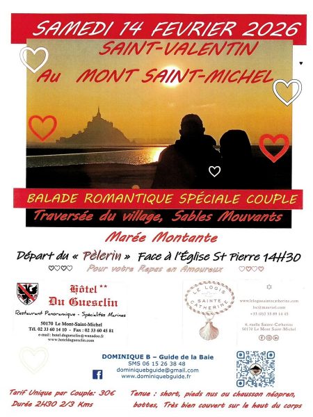 Balade romantique Saint Valentin