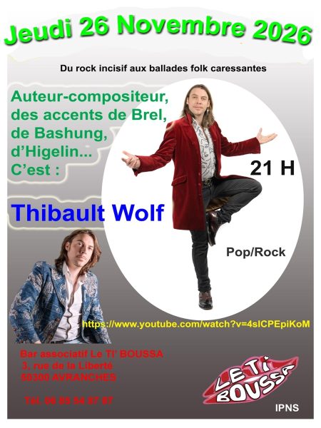 Concert « Thibault WOLF »