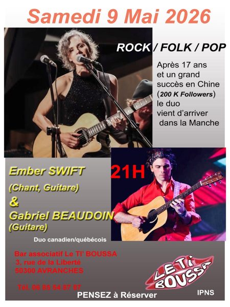 Concert « Ember Swift et Gabriel Beaudoin »