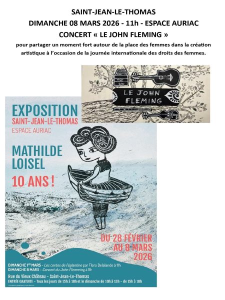 Concert « Le John Flemming » dans le cadre de l&rsquo;exposition « Mathilde Loisel – 10 ans ! »