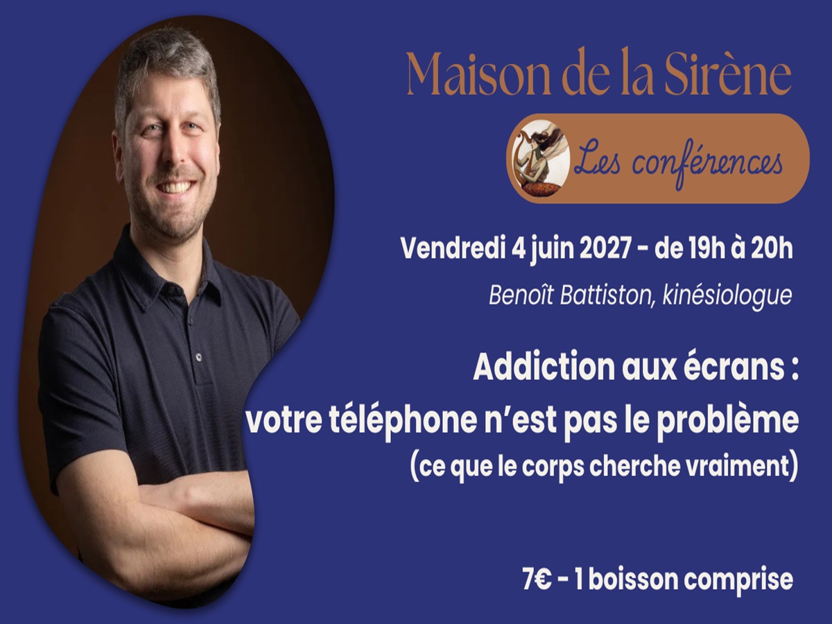 Conférence > Addiction aux écrans : votre téléphone n’est pas le problème (ce que le corps cherche vraiment)