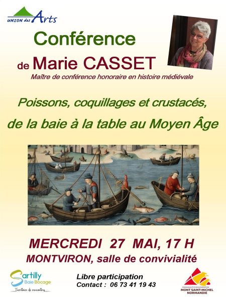 Conférence « Poissons, coquillages et crustacés, de la baie à la table au Moyen Âge »