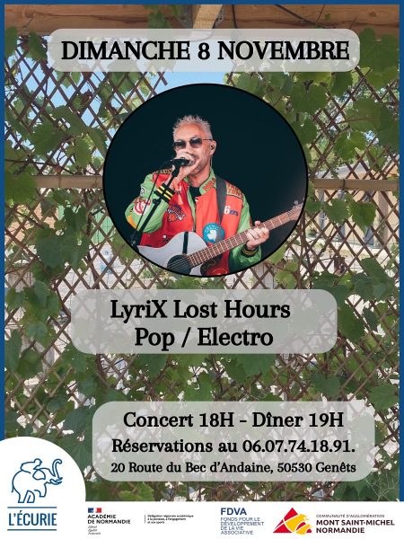 Dîner-concert « LyriX Lost Hours »