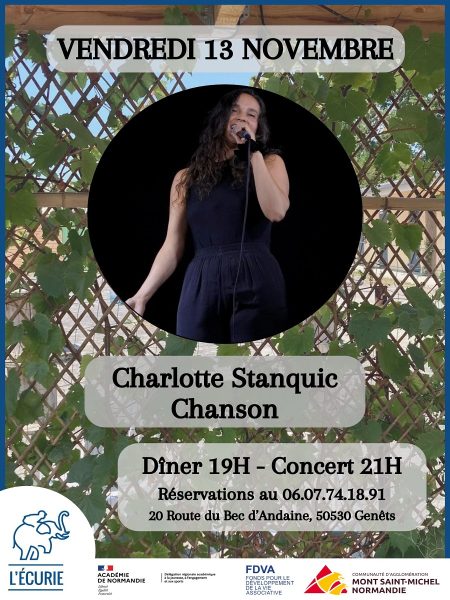 Dîner-concert « Charlotte Stanquic »