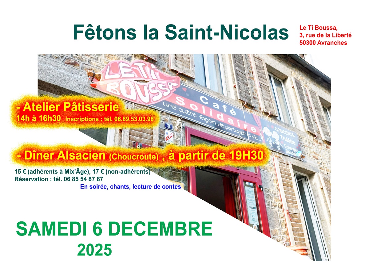 Soirée Saint Nicolas au Ti’Boussa