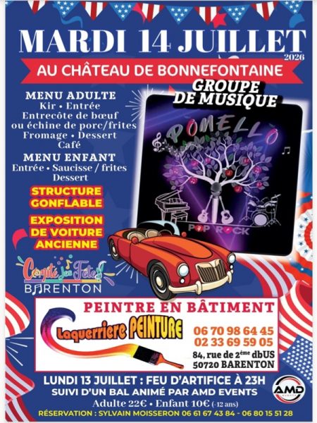 Bal, feu d&rsquo;artifice et repas spectacle