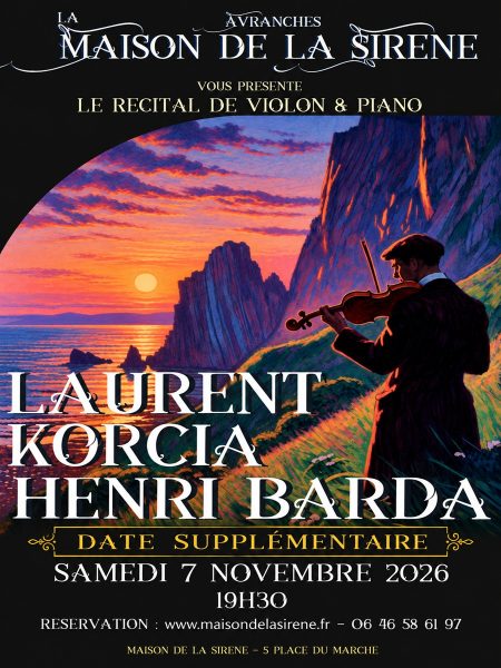 Concert musique classique > Laurent Korcia et Henri Barda – DATE SUPPLEMENTAIRE