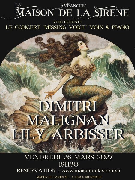 Concert musique classique > Lily Arbisser et Dimitri Malignan – Missing Voices