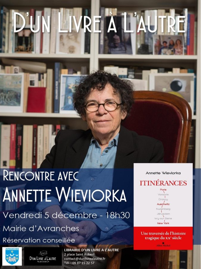 Rencontrelitteraire-Annette-Wieviorka-05-12-2025-Avranches