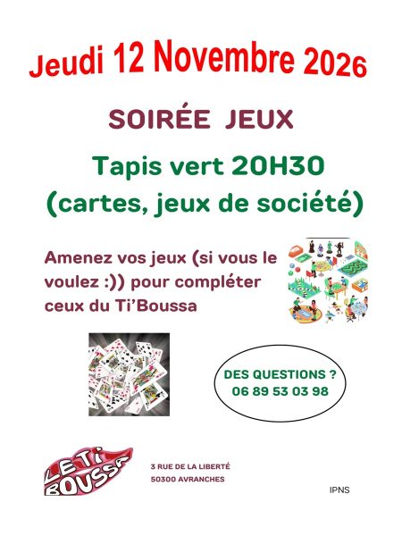 Soirée jeux