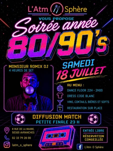 Soirée années 80/90