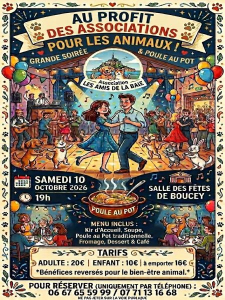Soirée dansante au profit de la cantine des patounes