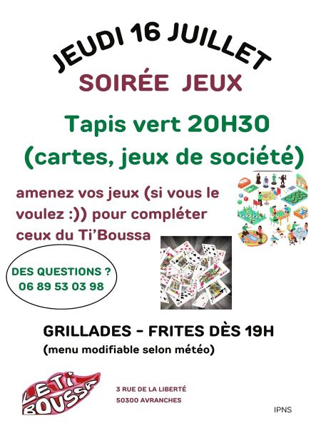 Soirée jeux