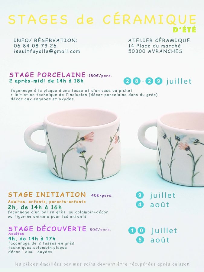 Stageceramique-IseultFayolle-Avranches-ete2026
