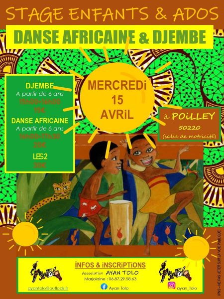 Stage de danse et percussions africaines pour enfants