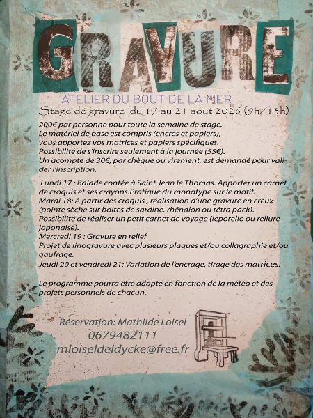 Stage de gravure