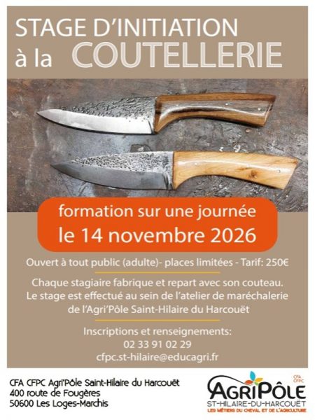Stage d&rsquo;initiation à la coutellerie