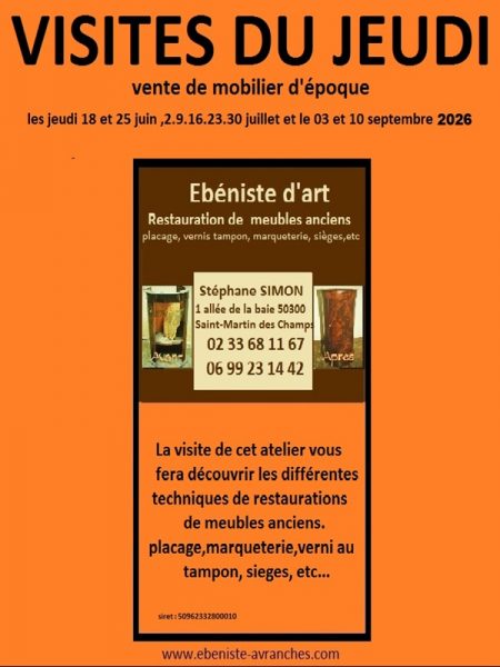 Les Visites du jeudi > Ebéniste d&rsquo;art – Simon Stéphane