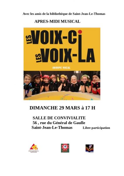 Concert chanson française avec « Les Voix-ci Les Voix-là »