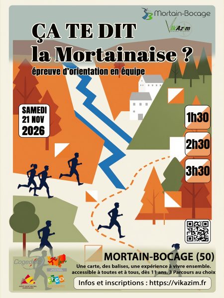 Course d&rsquo;orientation « ça te dit la Mortainaise ? »